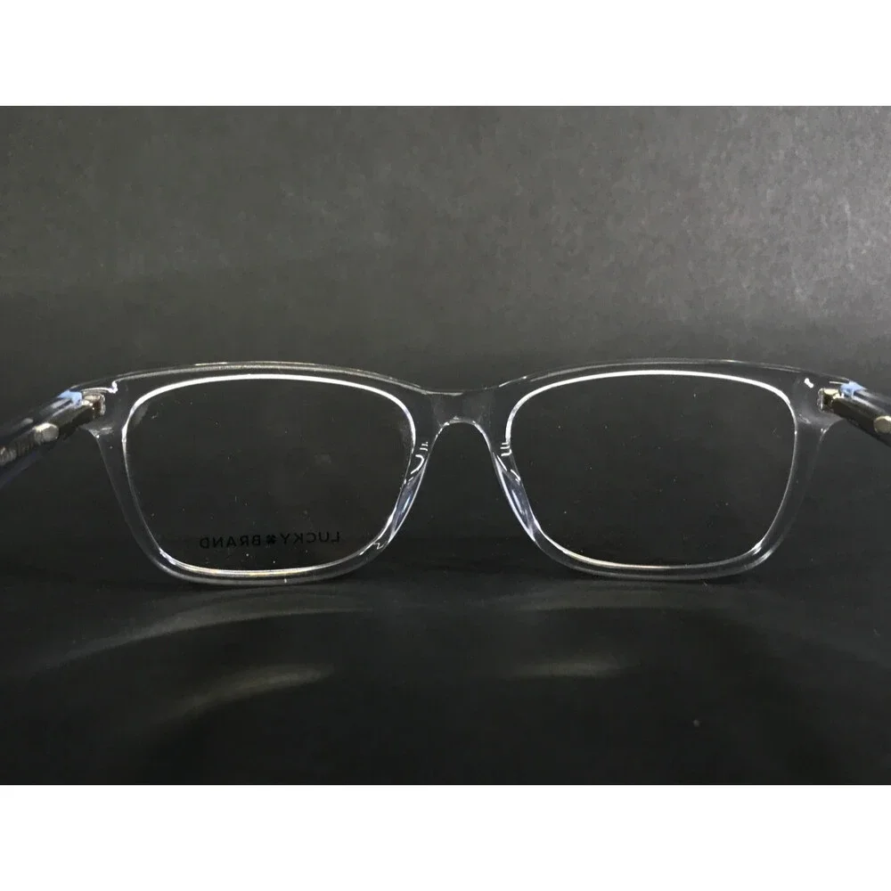 Lucky Brand Eyeglasses Frames VLBD824 CRYSTAL Clear Rectangle Full Rim 49-16-130